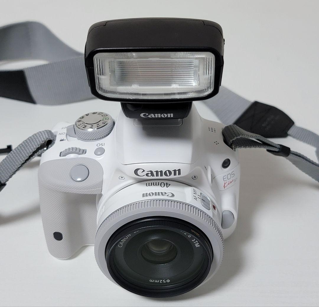 Canon EOS Kiss X7 ホワイト 一眼レフカメラ ダブルレンズキット