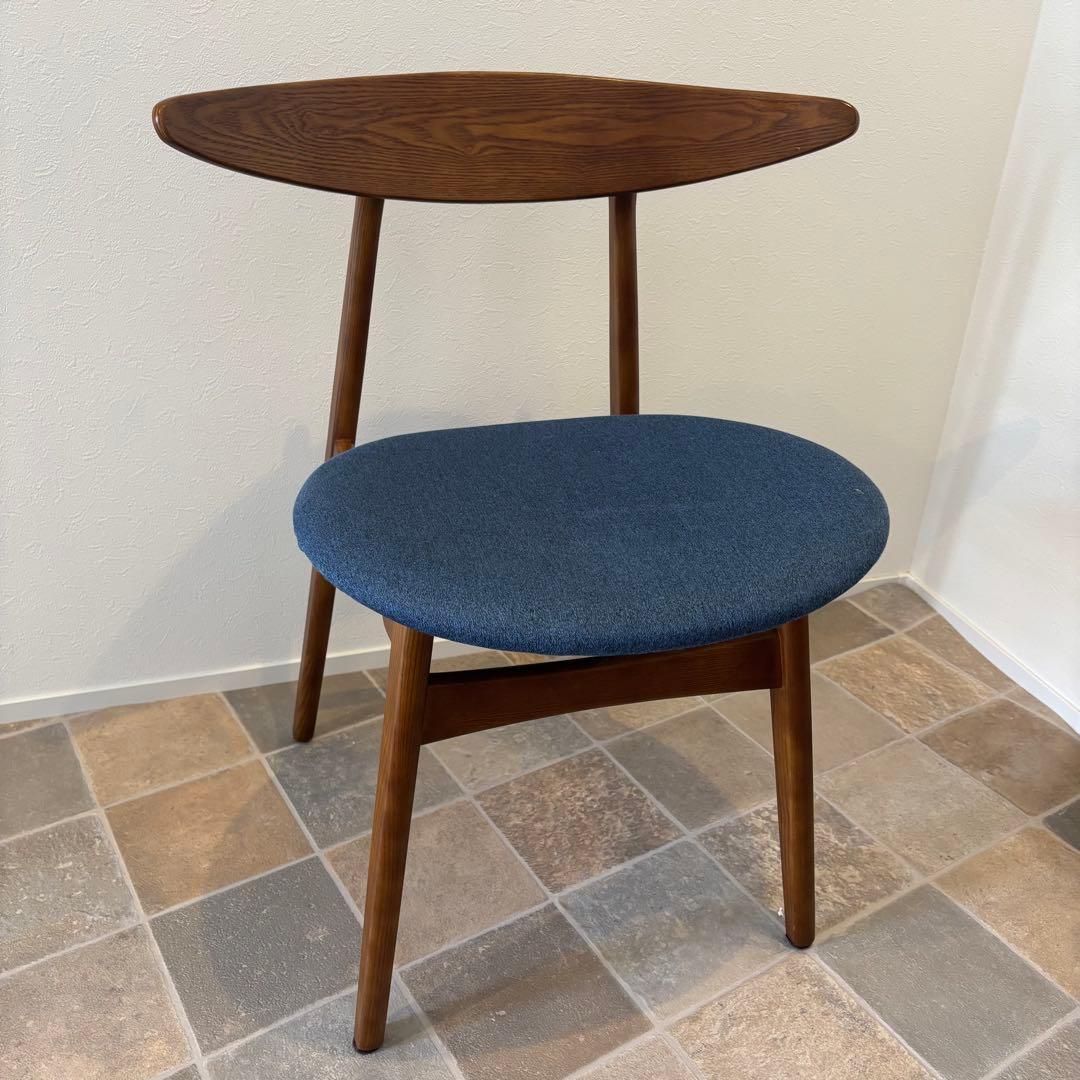 【美品】NOCE ノーチェ ダイニングチェア 北欧 椅子 RY54 ダークブルー