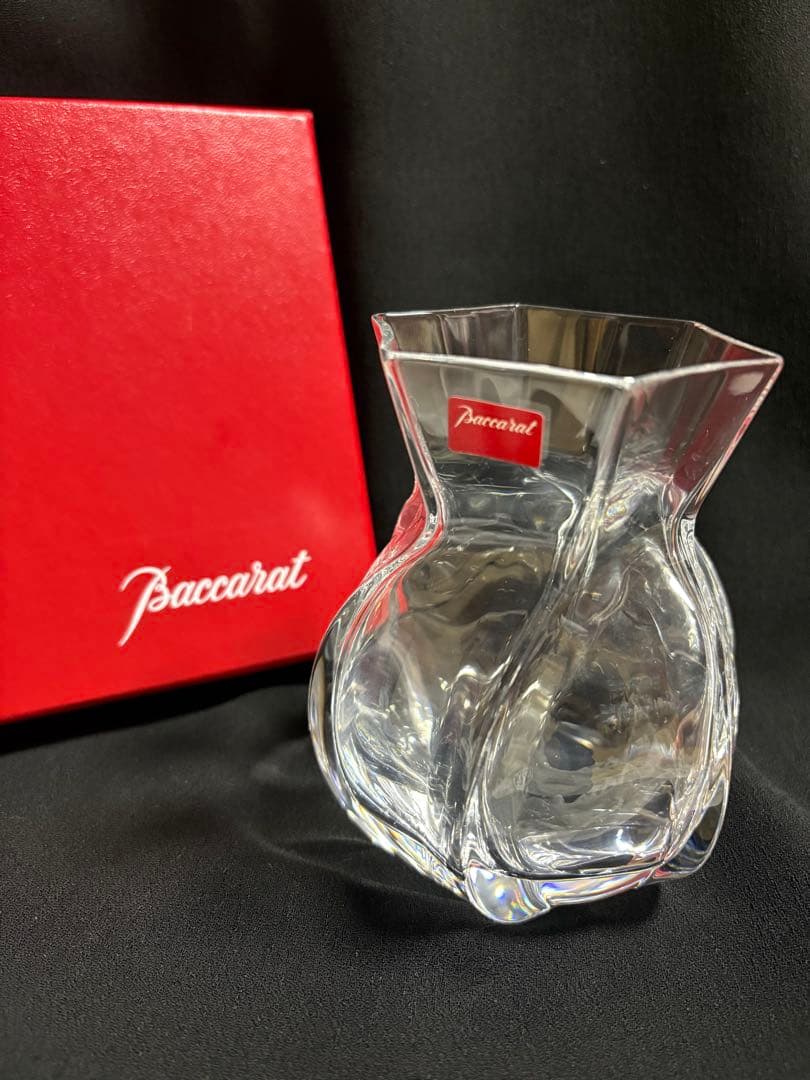 ✨未使用・箱付✨バカラ Baccarat コローユ フラワーベース クリスタル