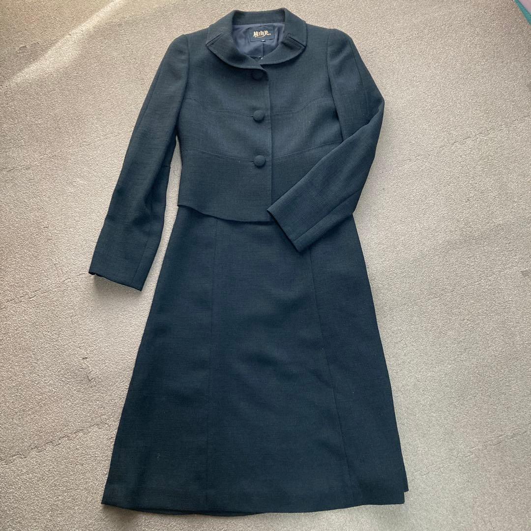 桂由美　ブラックフォーマルセットアップ