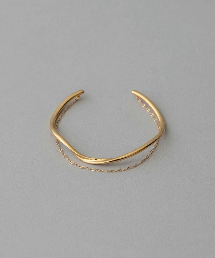 ete レイヤード バングル ペタルチェーン現行品美品