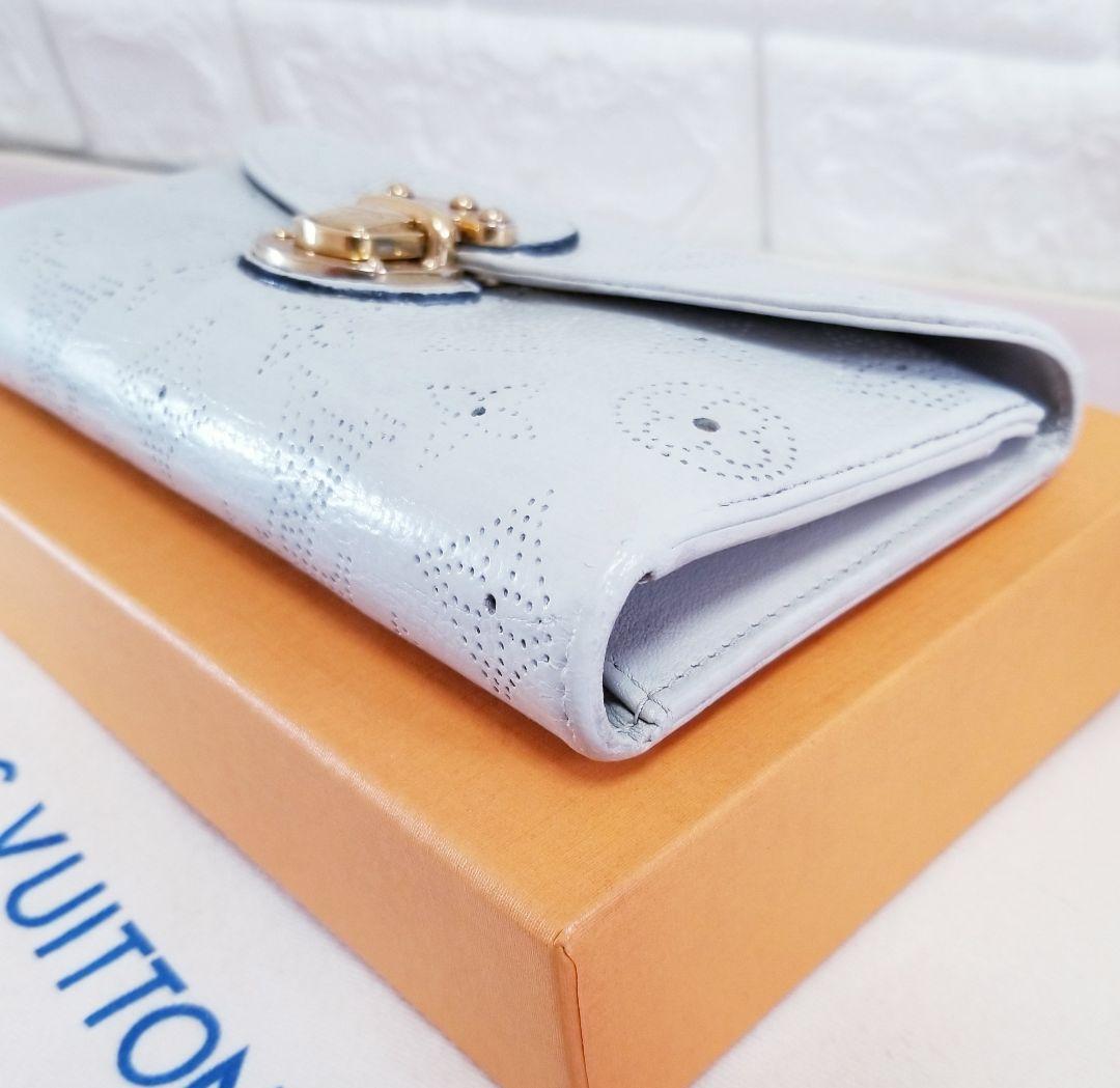 ルイヴィトン モノグラム パンチング マヒナ ポルトフォイユ アメリア 長財布