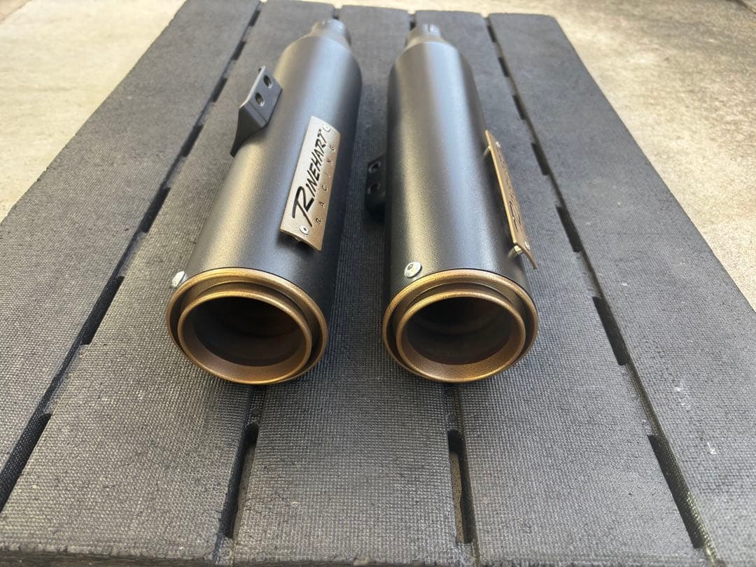 ハーレー ラインハート 3.5インチ スリップオンマフラー M8ソフテイル