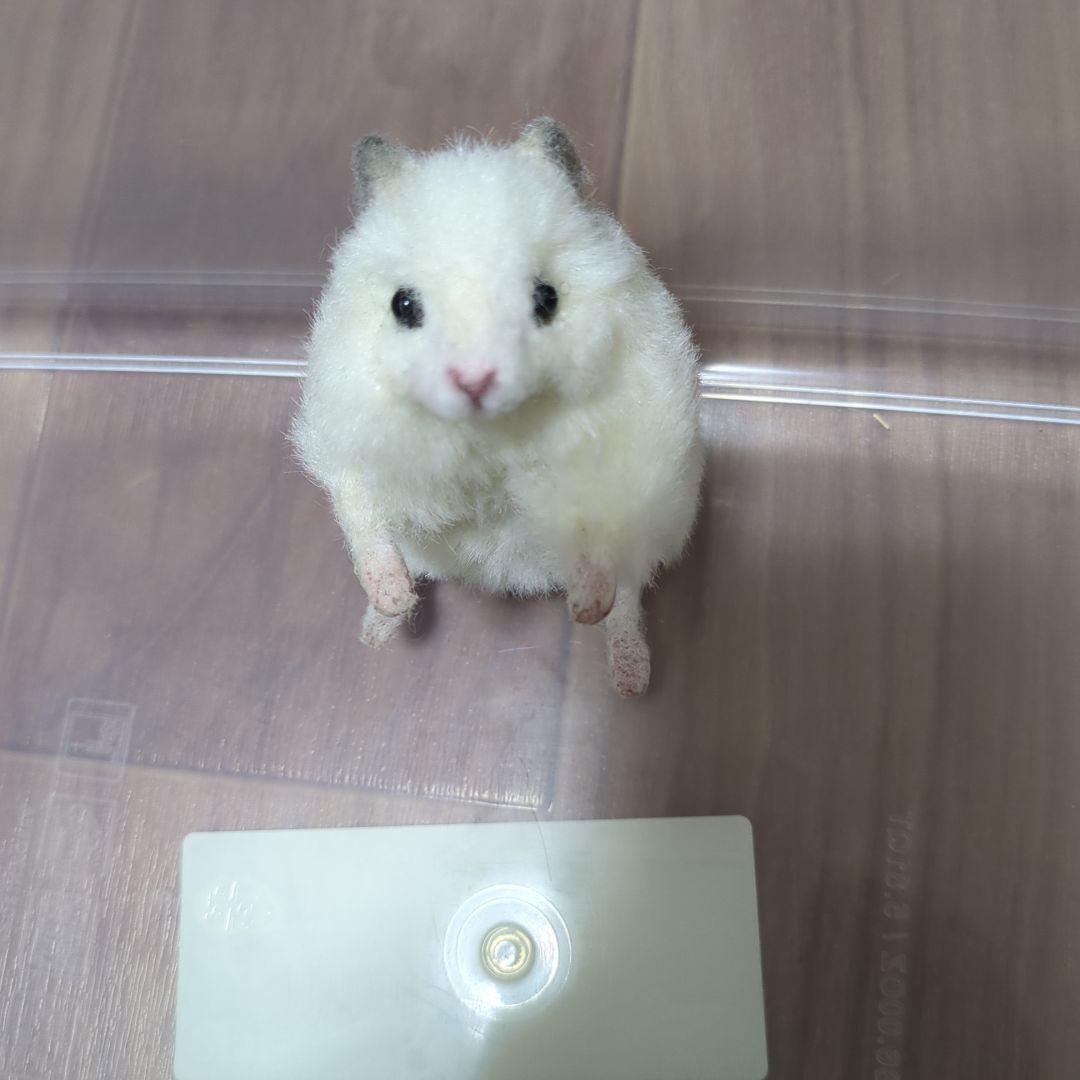 ハンドメイド アートドール ハムスター ぬいぐるみ 羊毛フェルト