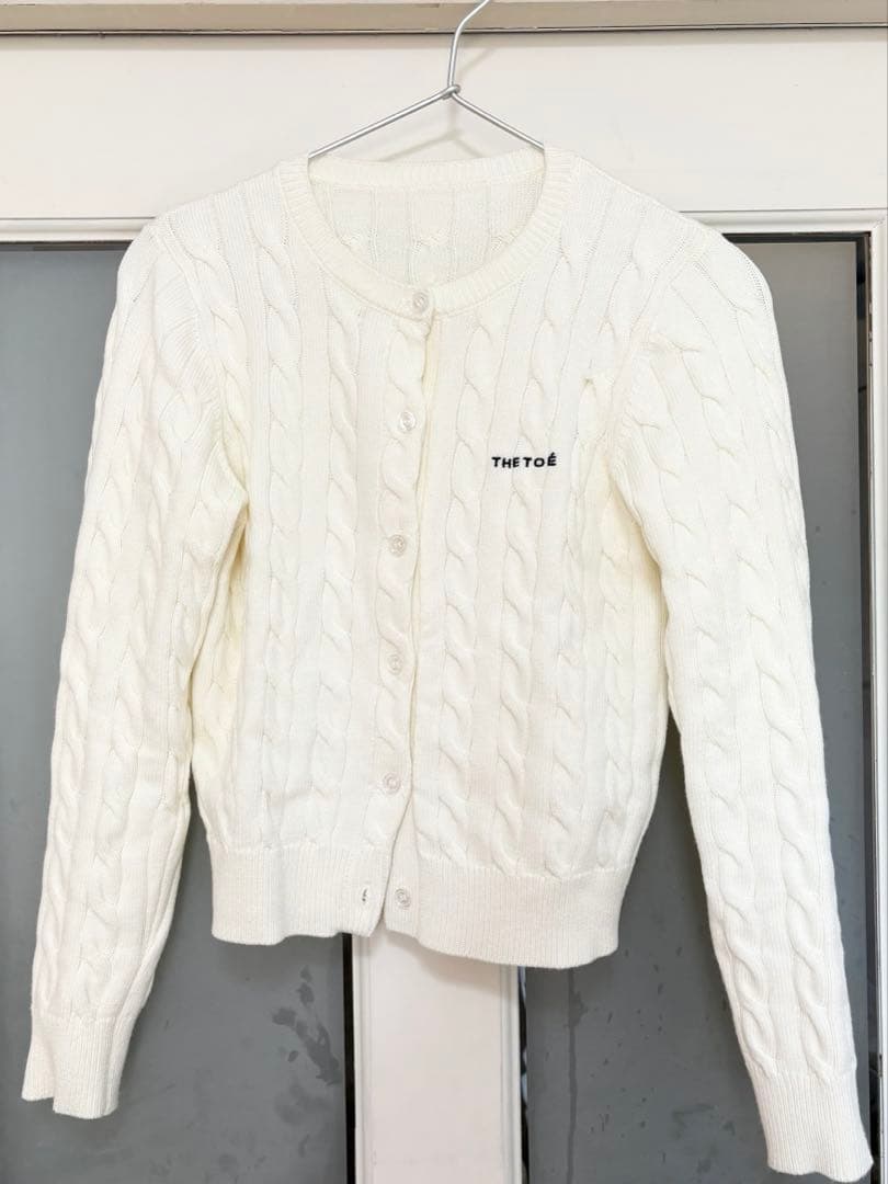 THE TOE カーディガン TOÉ Baker Cardigan 白