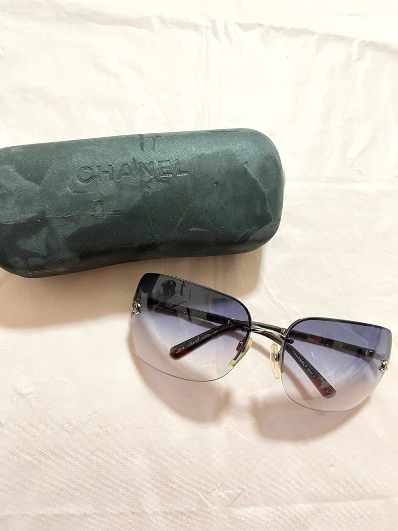 CHANEL グラデーション サングラス ケース付き