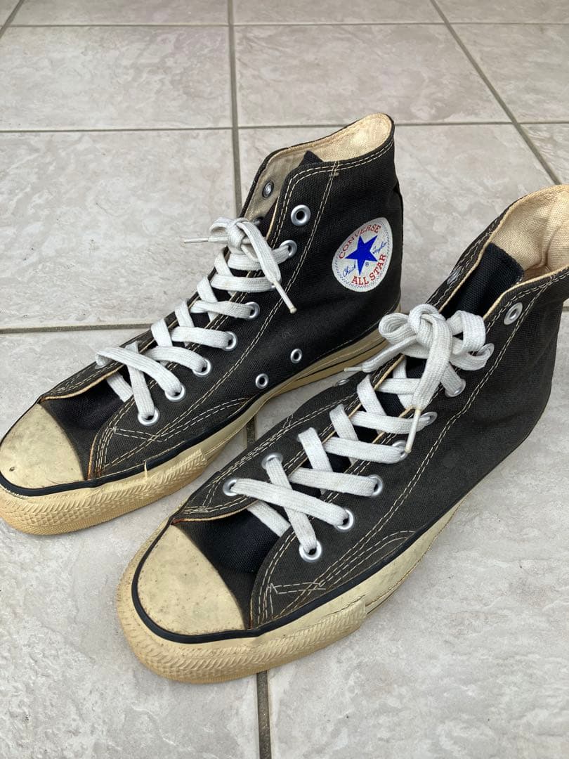 コンバースALL STAR 黒ハイカットUSA