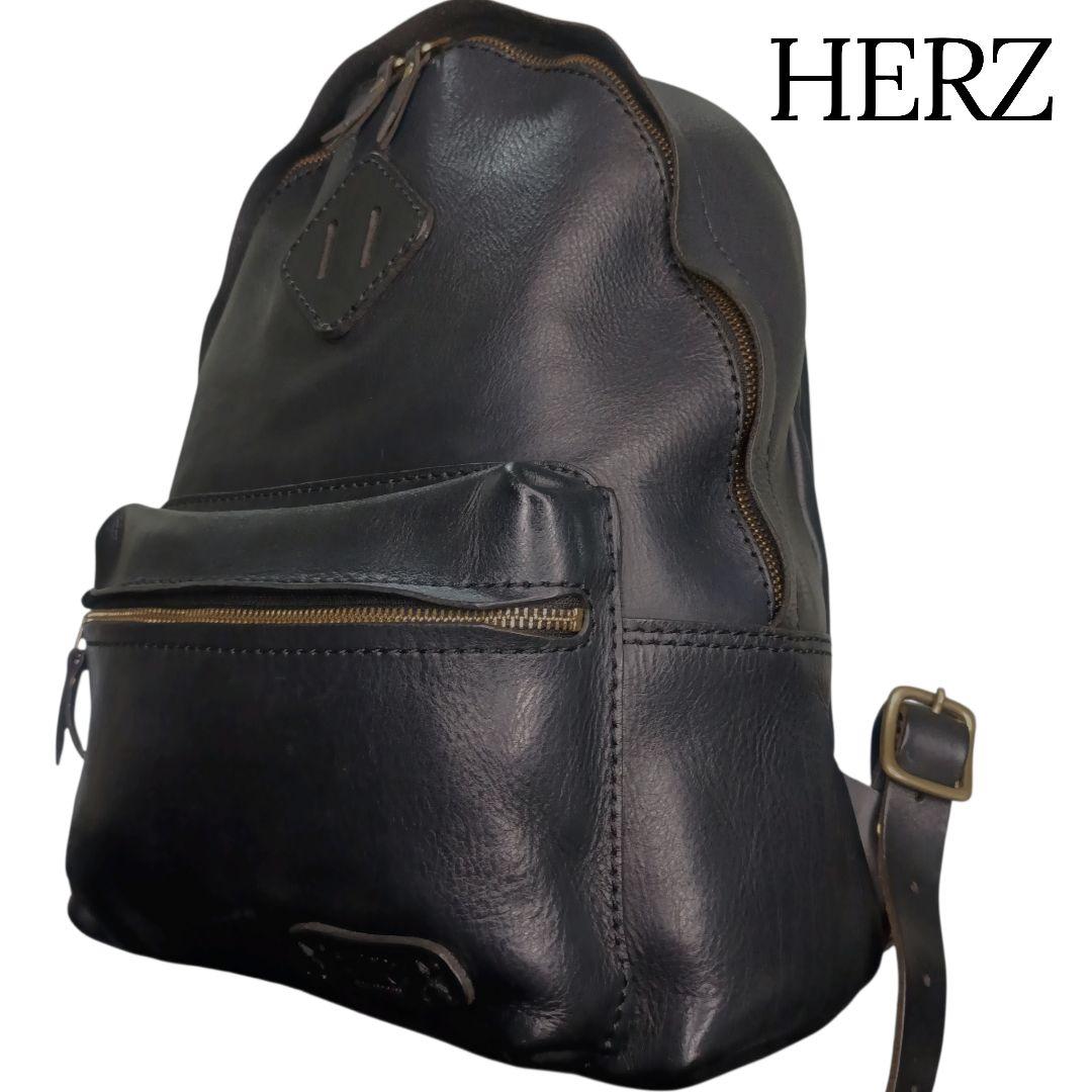 現行✨Herz R-93 オールレザー デイパック リュック Mサイズ 黒
