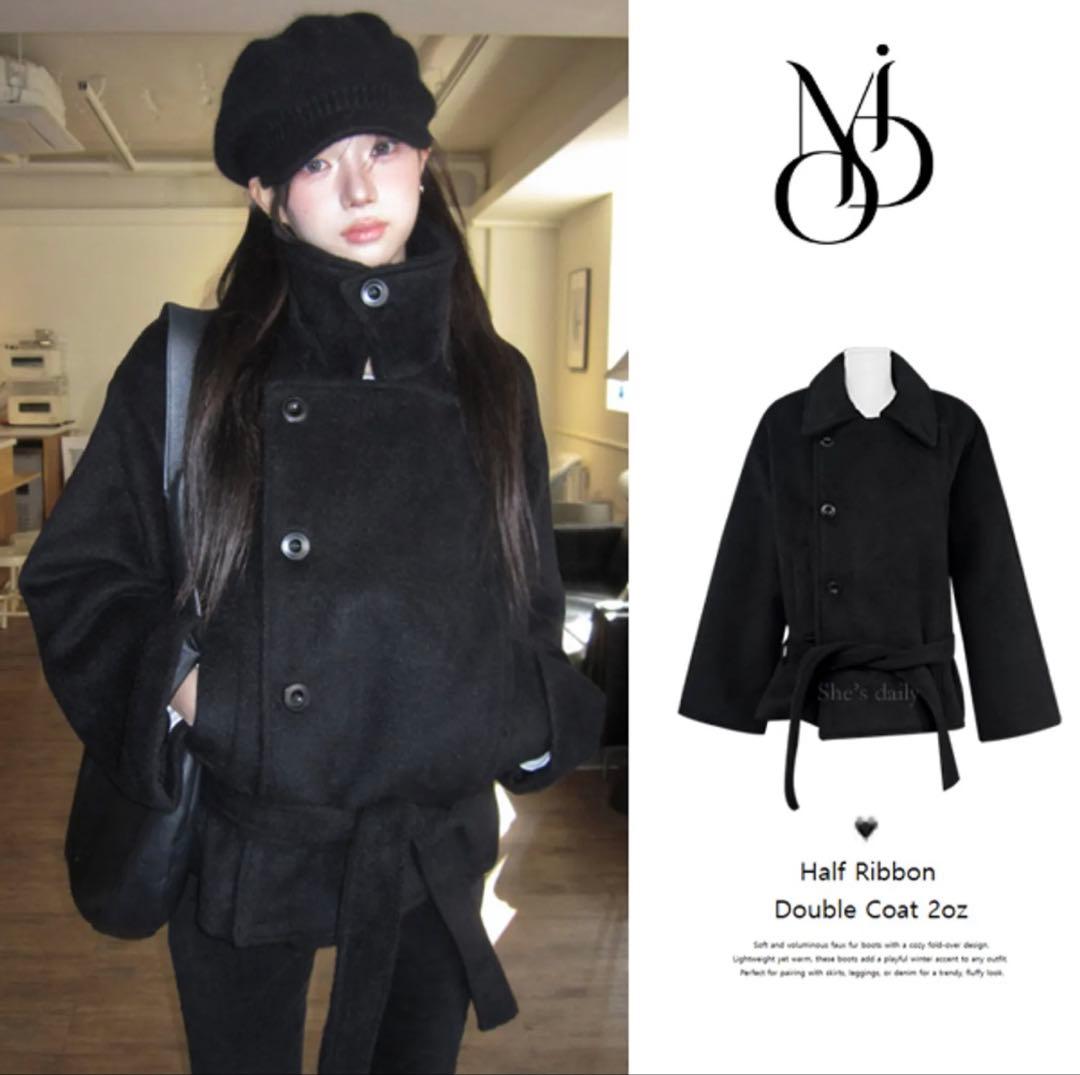 【MODIMOOD】Half Ribbon Double Coat 2oz