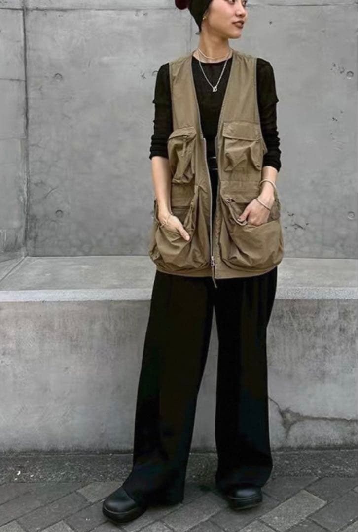 ◉週末価格❗️TODAYFUL/トゥデイフル】ナイロンポケットベスト