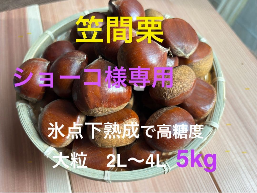 笠間栗 5kg 大粒 2L〜4L 高糖度