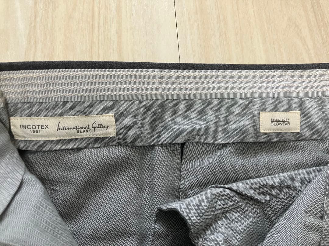 インコテックス/INCOTEX スラックス　48 グレー　フランネル/サキソニー
