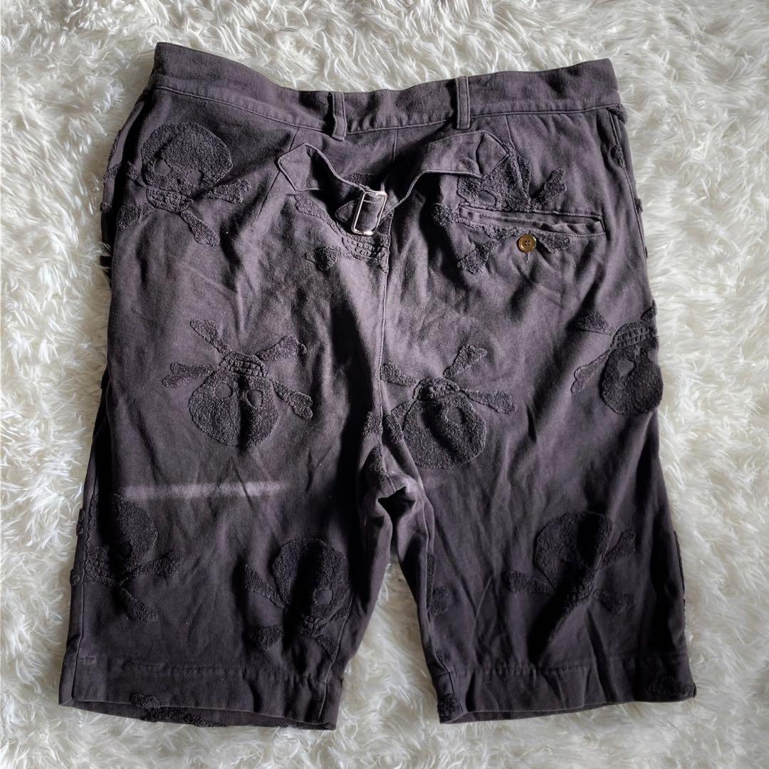 Vivienne Westwood man スカル 総柄 ハーフパンツ 46