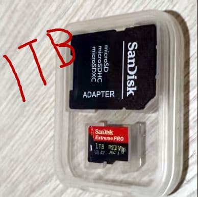 SanDisk Extreme pro 1TB microSDカード