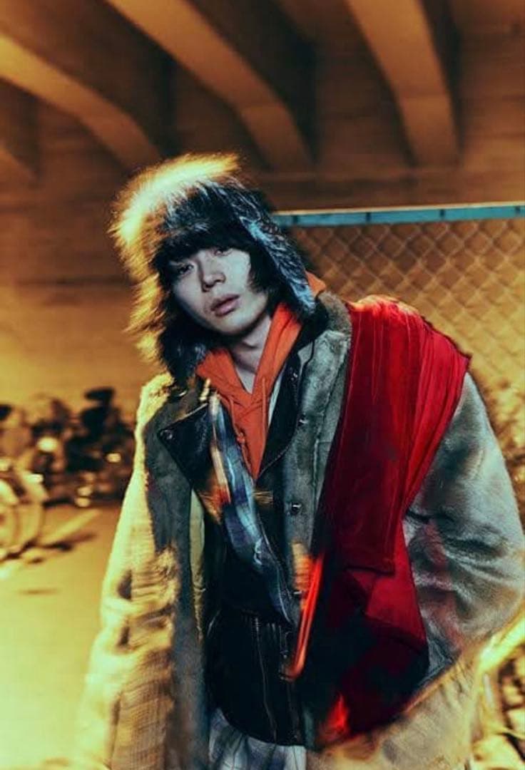 S*v様 【希少】菅田将暉 着用 ベッドサイドドラマ フェイクファー フライトキ