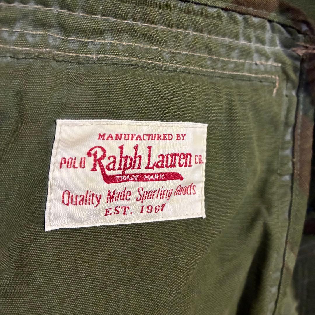 【希少モデル】ラルフローレン　襟コーデュロイ　カモ柄ハンティングジャケット　M