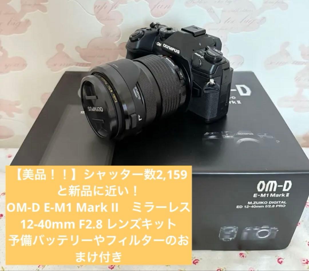 美品「OM-DE-M1 Mark II」「12-40mm F2.8 PRO」