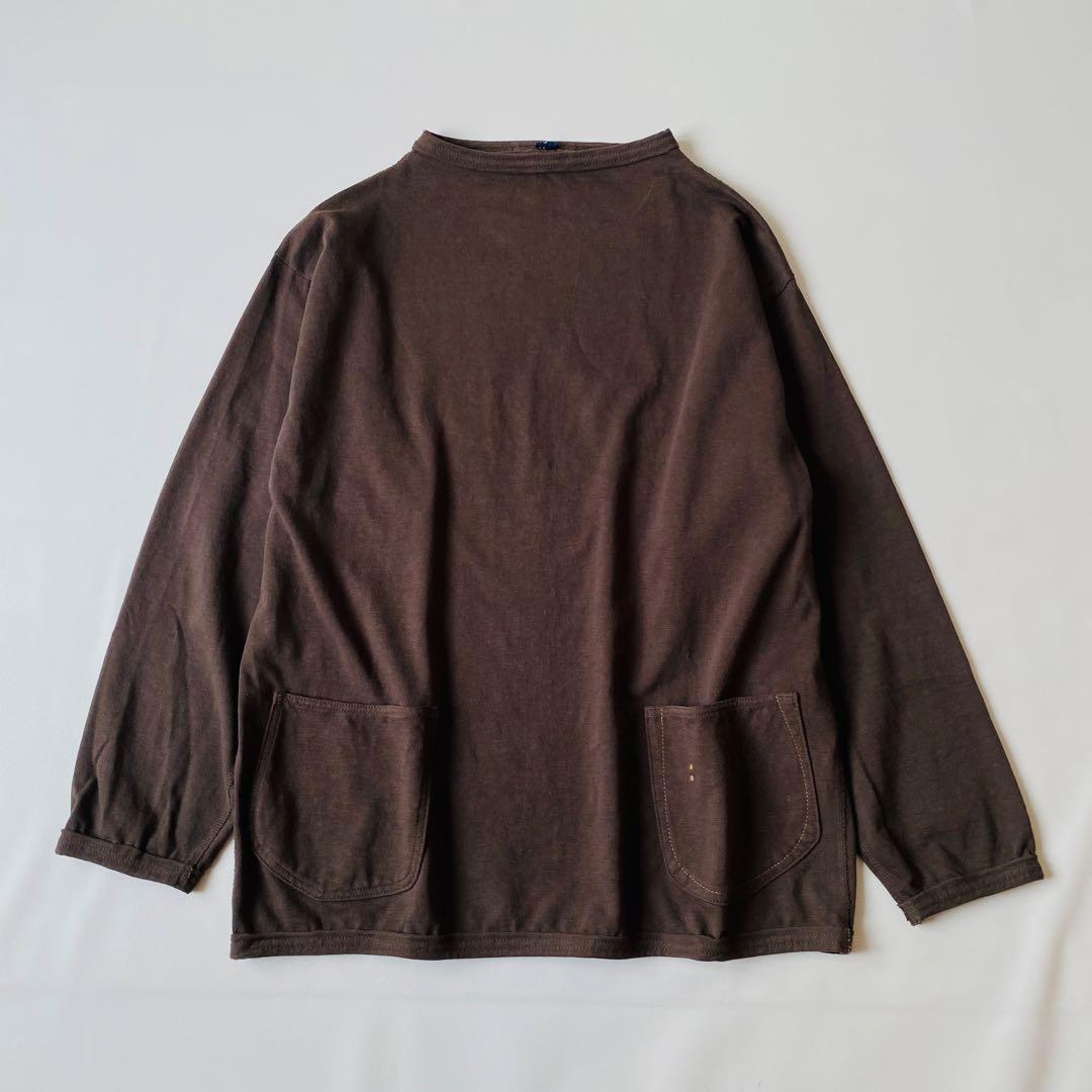 【美品】45R　でこぼこ天竺の908馬Tシャツ　ユニセックス　ボックスシルエット