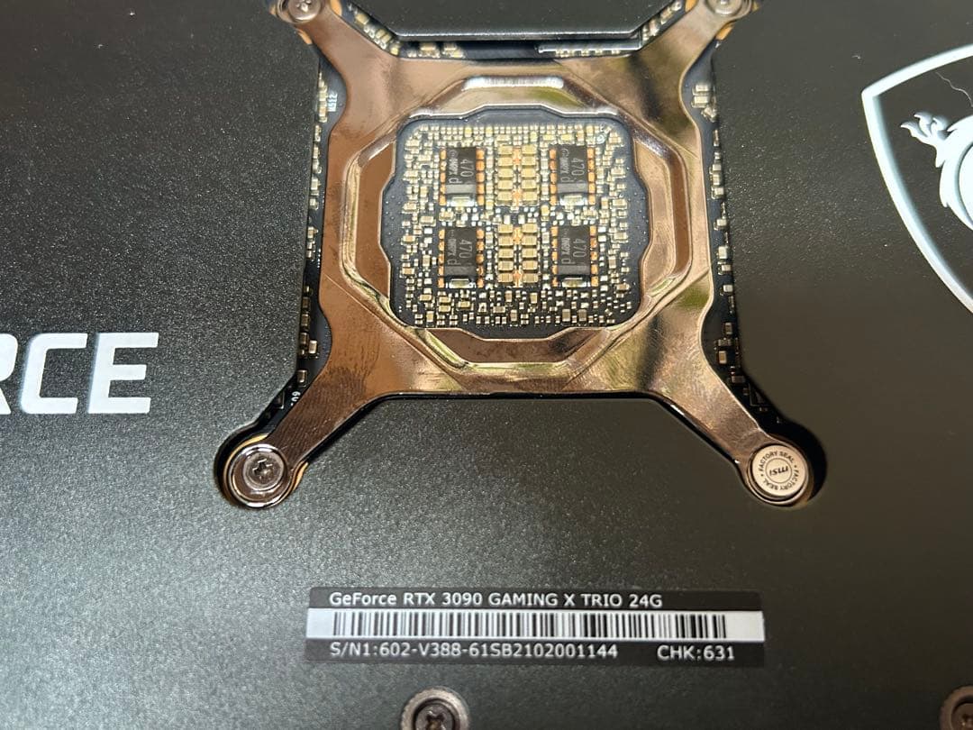 【未分解】MSI RTX 3090 Gaming X 24GB 【完備品】