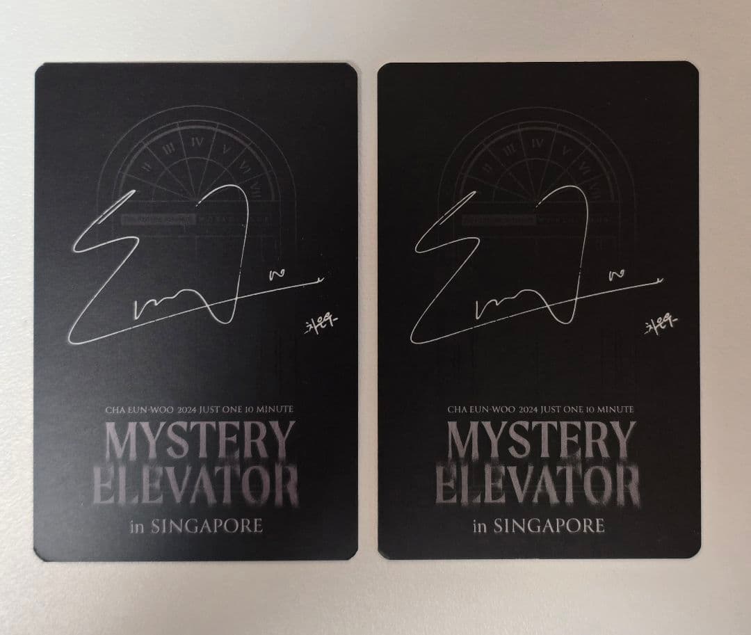 チャウヌ MYSTERYELEVATOR シンガポール 公演限定 トレカ セット