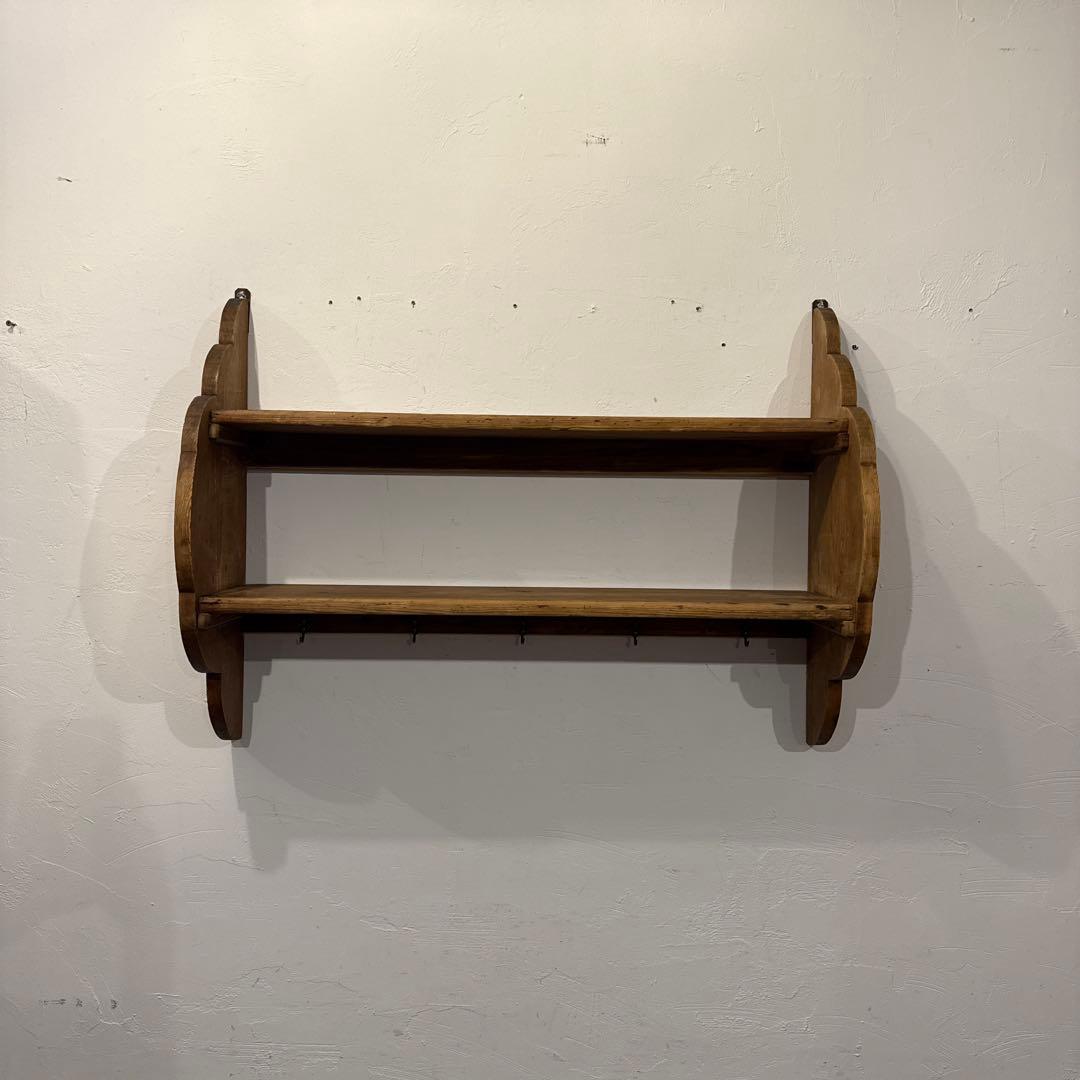 ヴィンテージ　木製ウォールハンガー　壁掛け　ハンガーラック