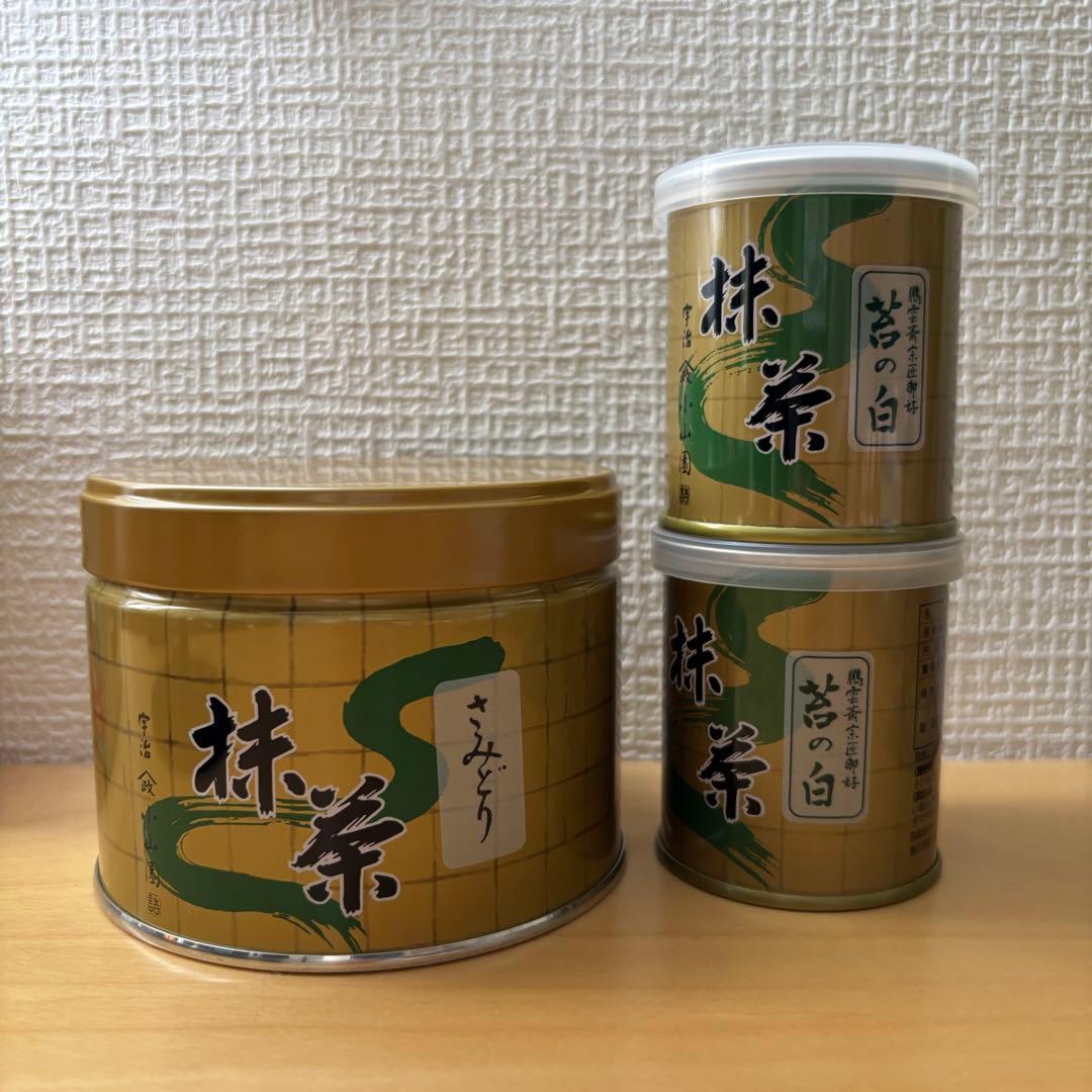 抹茶　さみどり　苔の白　山政小山園