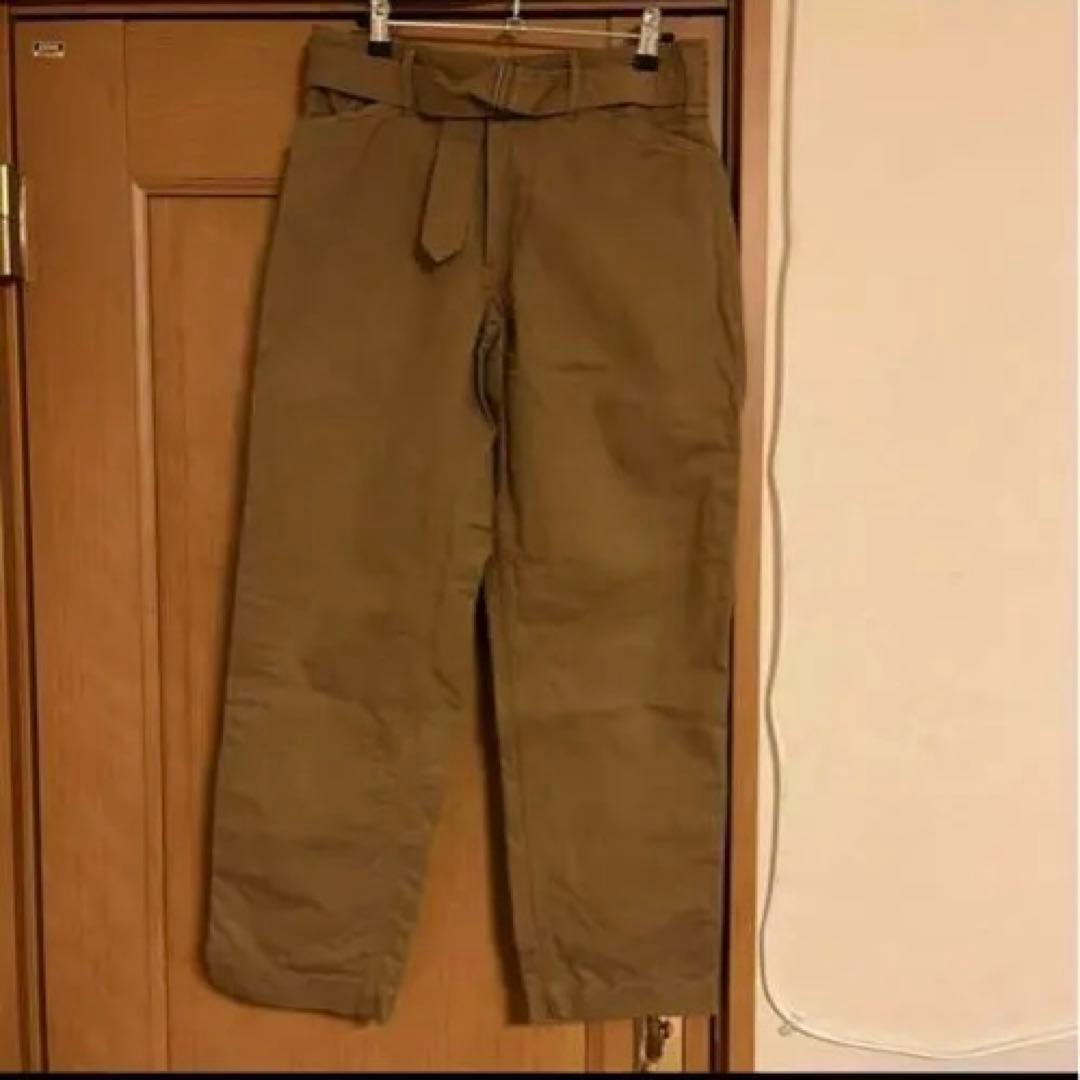 【今日限り】COMOLI ベルテッドチノパンツ　コットンリネン版