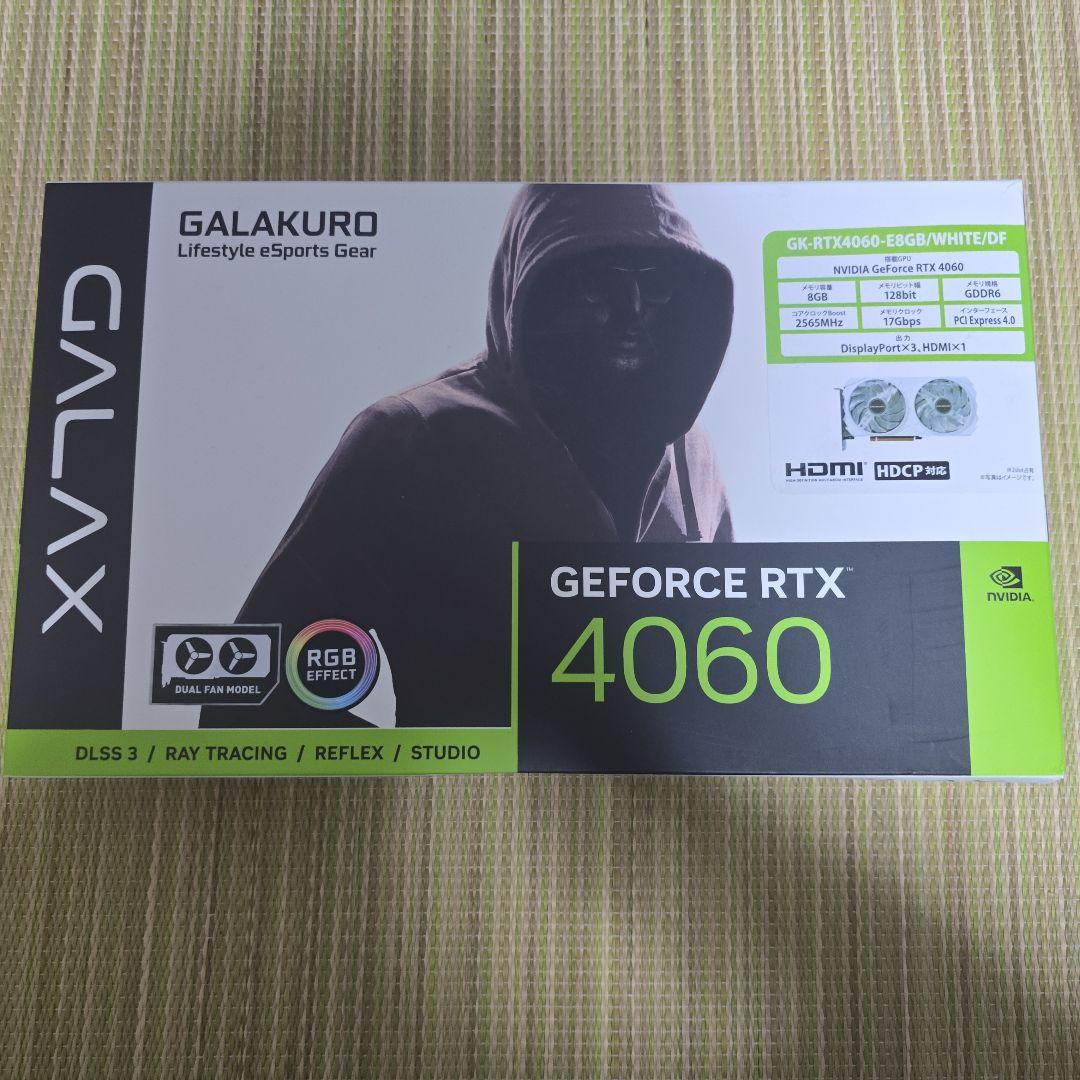 グラフィックボード・グラボ・ビデオカード GALAKURO GeForce RTX 4060