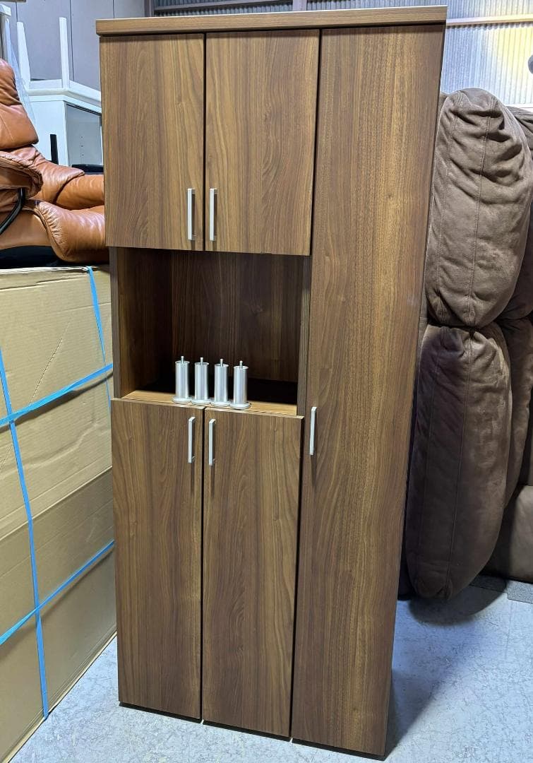 モダンシューズボックス・下駄箱・玄関収納・幅74cm Used/キレイ