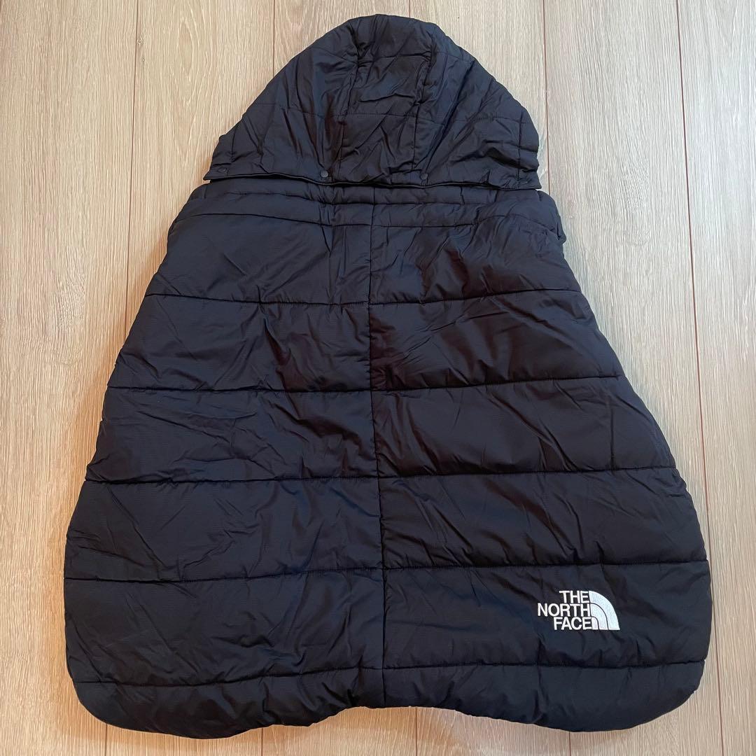 【美品】THE NORTH FACE 防寒ケープ ベビーブランケット　黒
