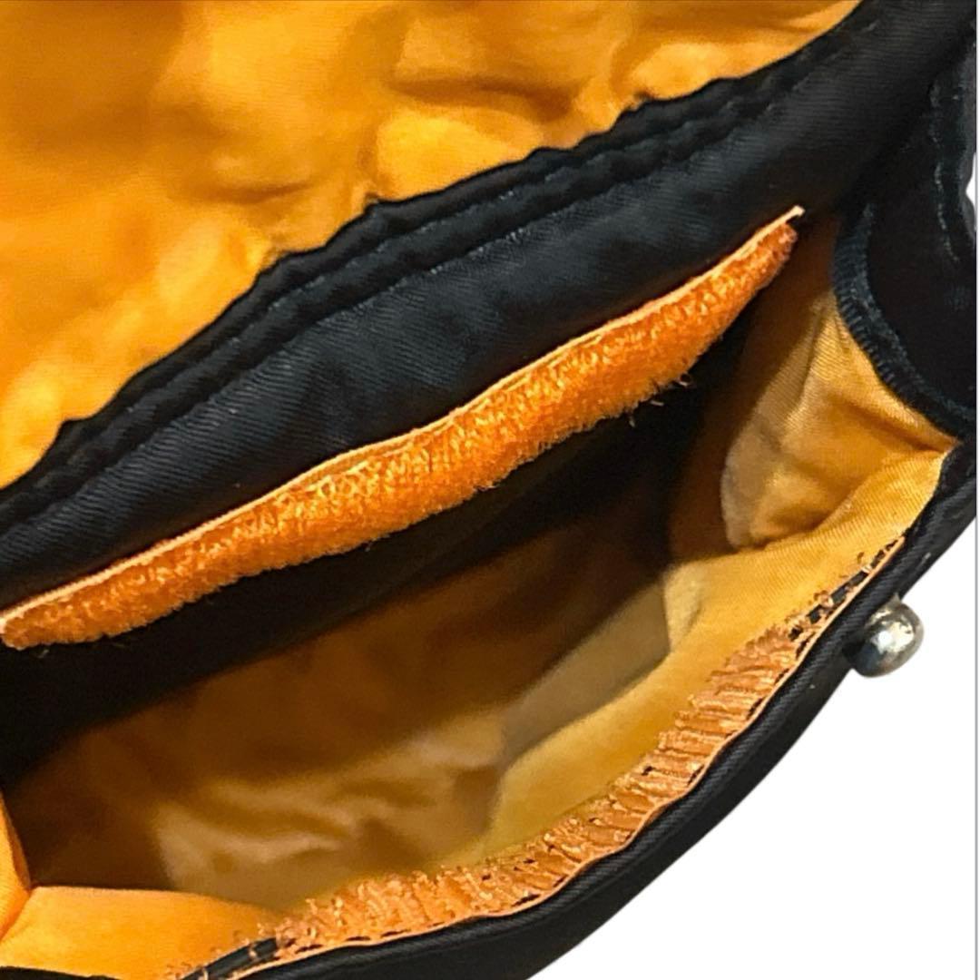✨美品✨ポーター／タンカーミニボストン　トートバッグ　ナイロン　黒×オレン