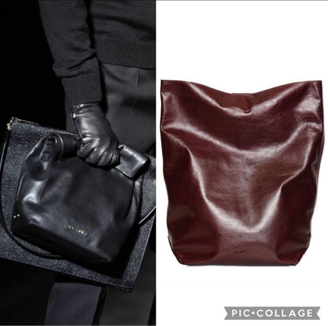 JIlSANDER ジルサンダー レザー クラッチ ボルドーdrawer