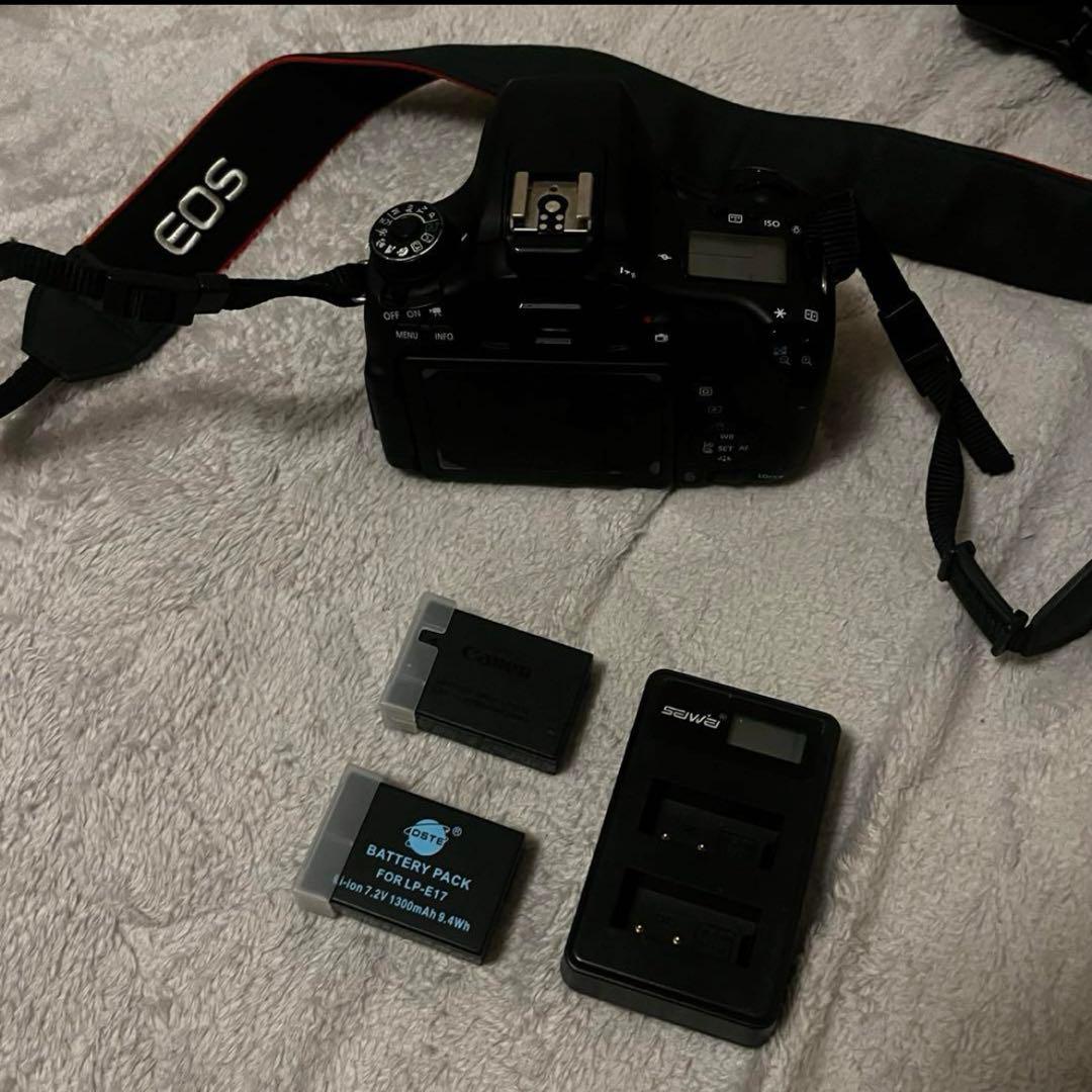 【動作確認済み】EOS 8000D / Canonバッテリー・ストラップ付き