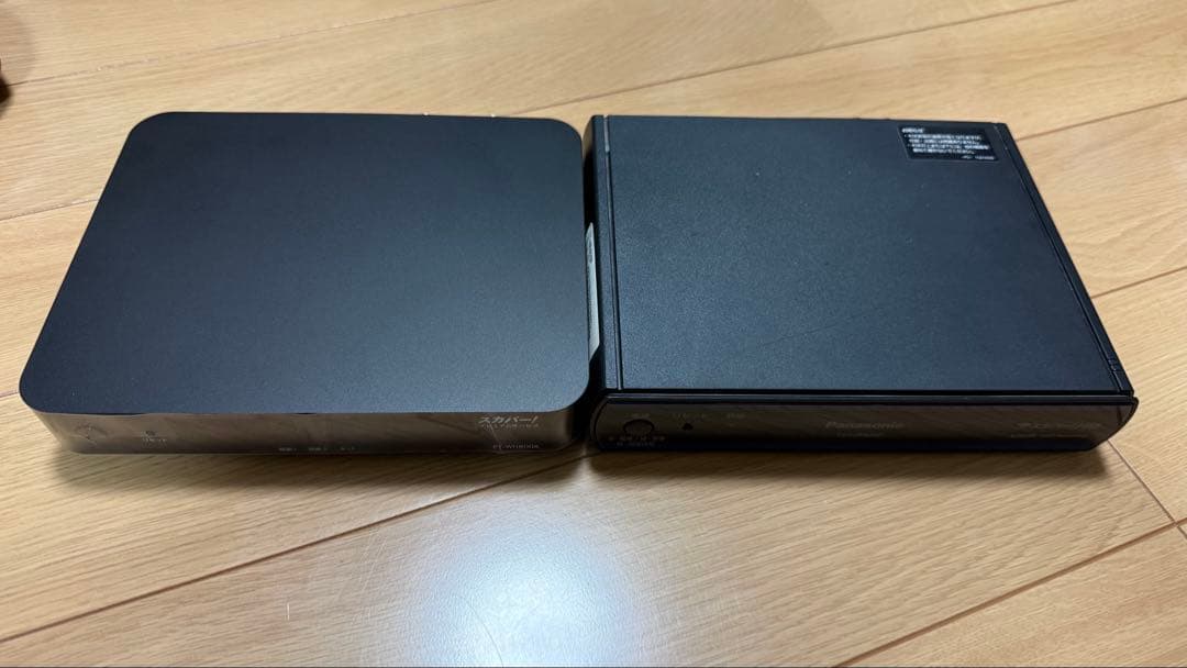 スカパーチューナー新旧中古セットICカード無し