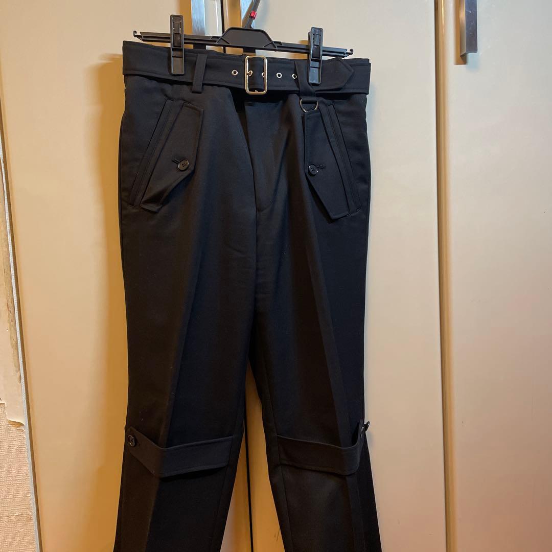 JOHN LAWRENCE SULLIVANウールギャバディントレンチトラウザー