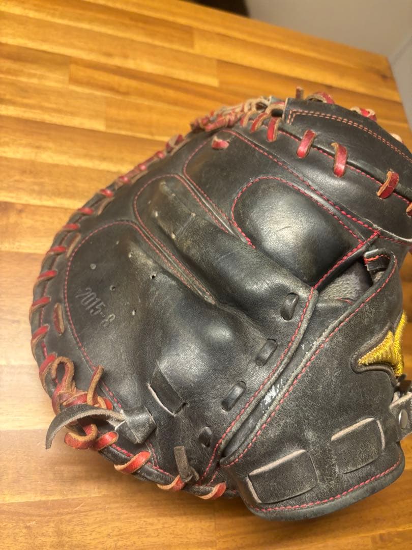 ミズノ 硬式グローブ 黒/赤