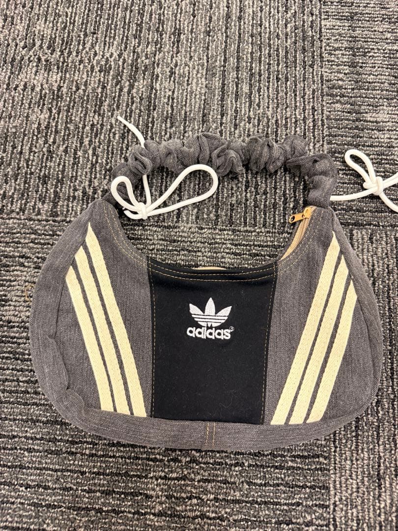 一点物！リメイクadidas ハンドバッグ グレー/ブラック