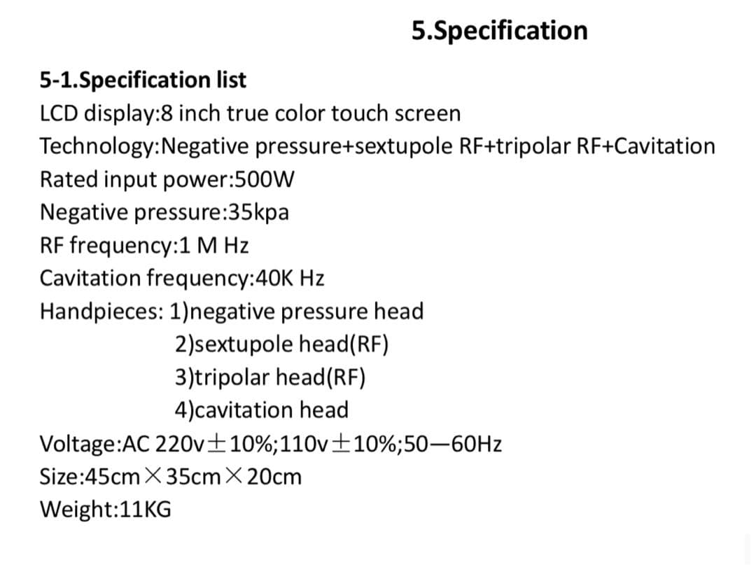家庭用キャビテーション ラジオ波 1台で4役 4in1 バキューム吸引顔用/体用