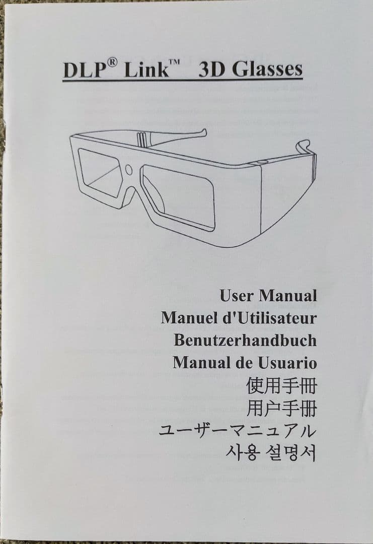 【動作未確認】optoma　3Dメガネ　ZD101