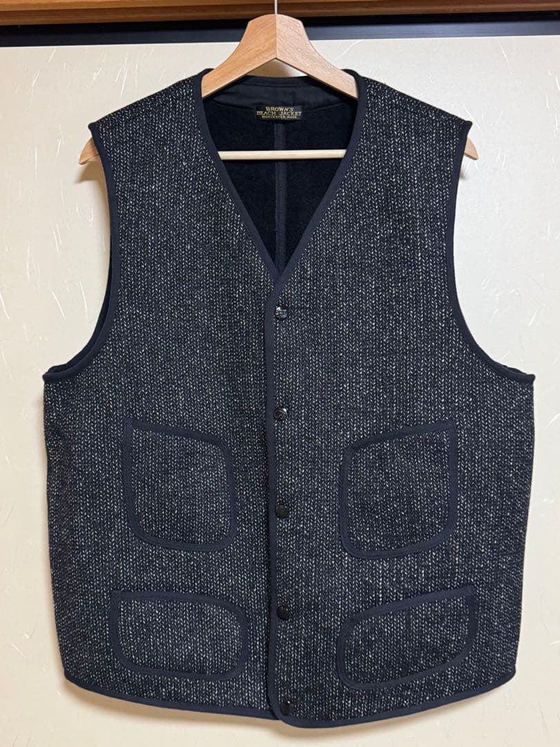 BROWN'S BEACH JACKET ベストブラック 46サイズ 新品未使用