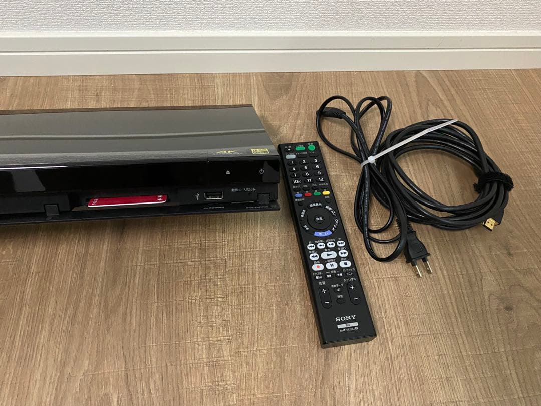 SONY ブルーレイレコーダー 4K対応　BDZ-ZW1700 2019年製