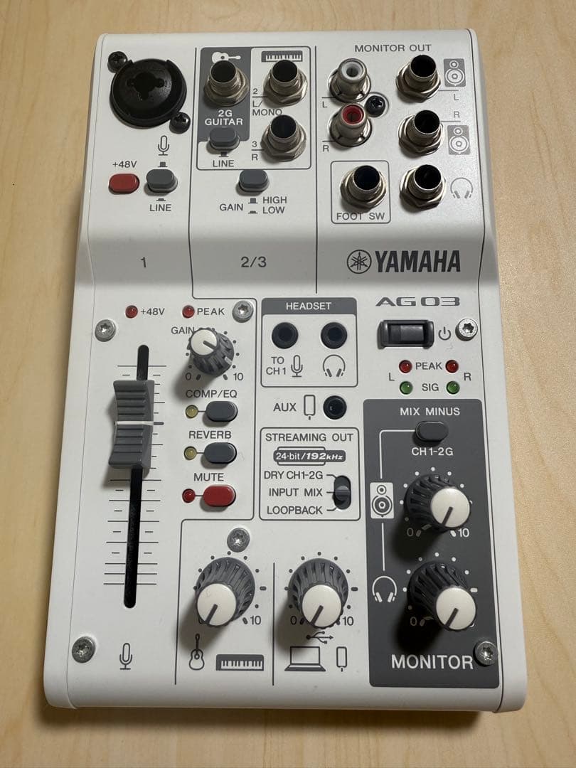 YAMAHA AG03 mk2 オーディオインターフェース