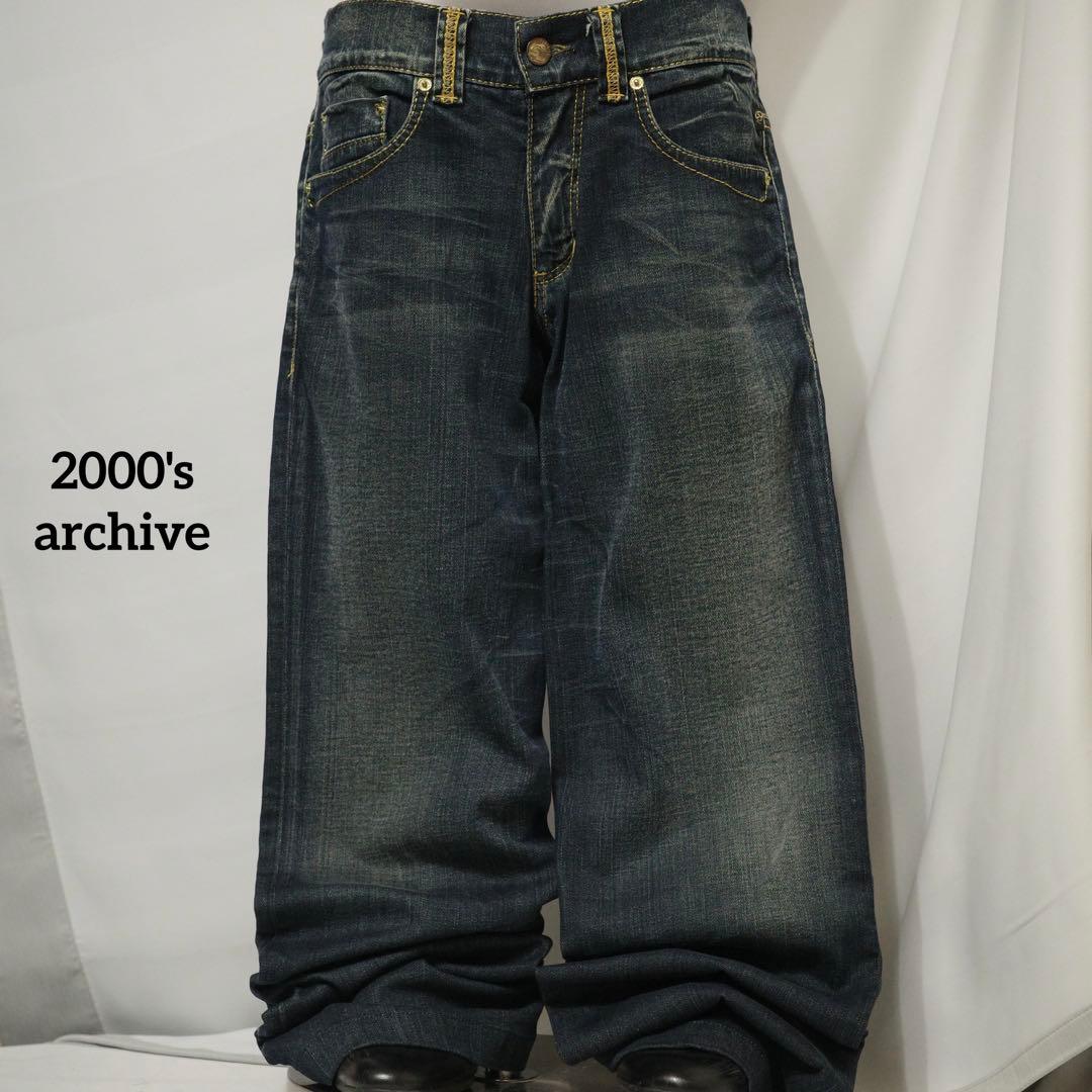 パンツ 2000's archive grunge denim pants y2k