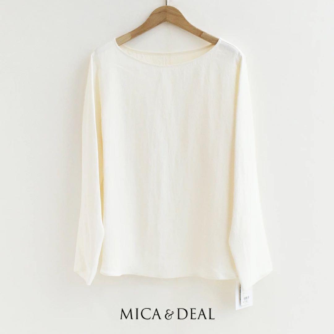 【mai】 MICA&DEAL サテンTブラウス 雑誌掲載人気完売品