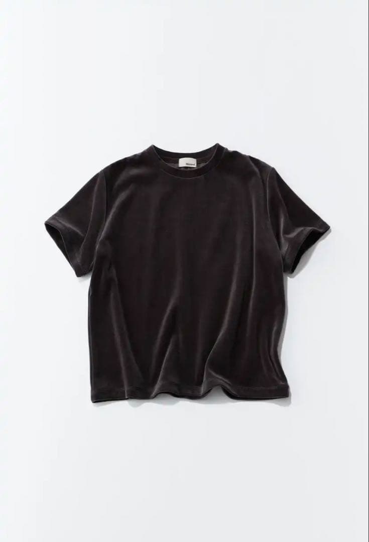 【新品未使用】Meravel ミーラベル ベロアT チャコールグレー高橋志津奈