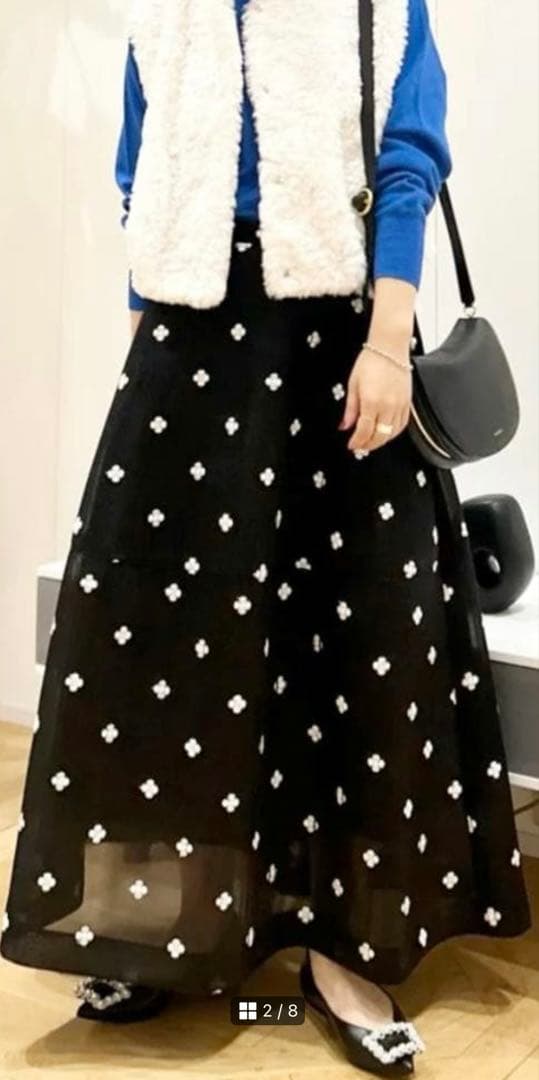 TOMORROWLAND⭐︎BALLSEY ランダムファー ショートベスト 36白