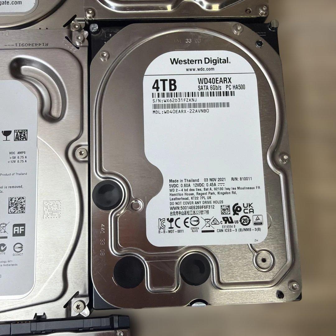 HDDセット 500GB、1TB、2TB、4TB 各種モデル