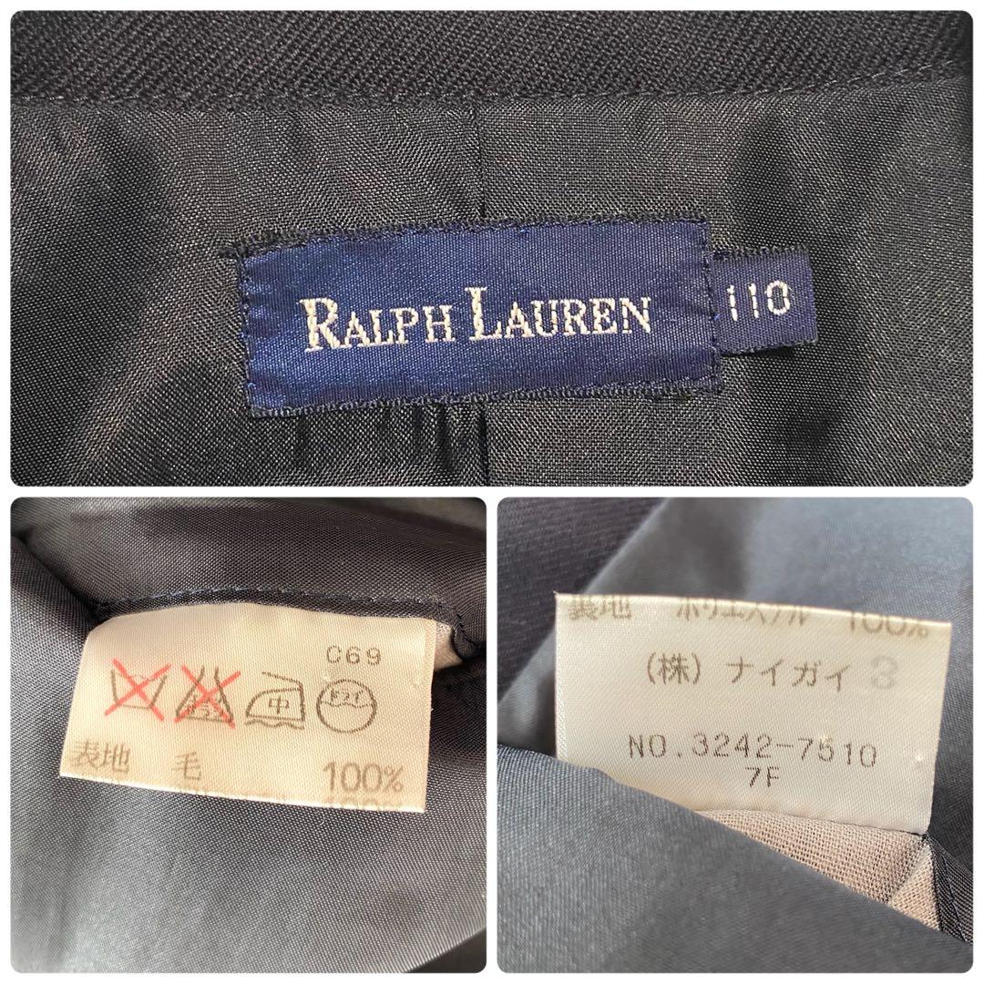 ポロラルフローレン　金ボタン紺ブレ フォーマル スーツ　セットアップ　110cm