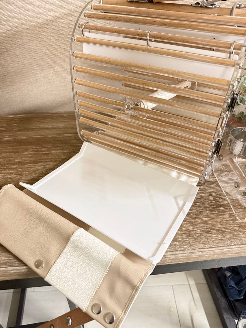 LITTLE BUDDY バードキャリー ベージュ　中型インコ用