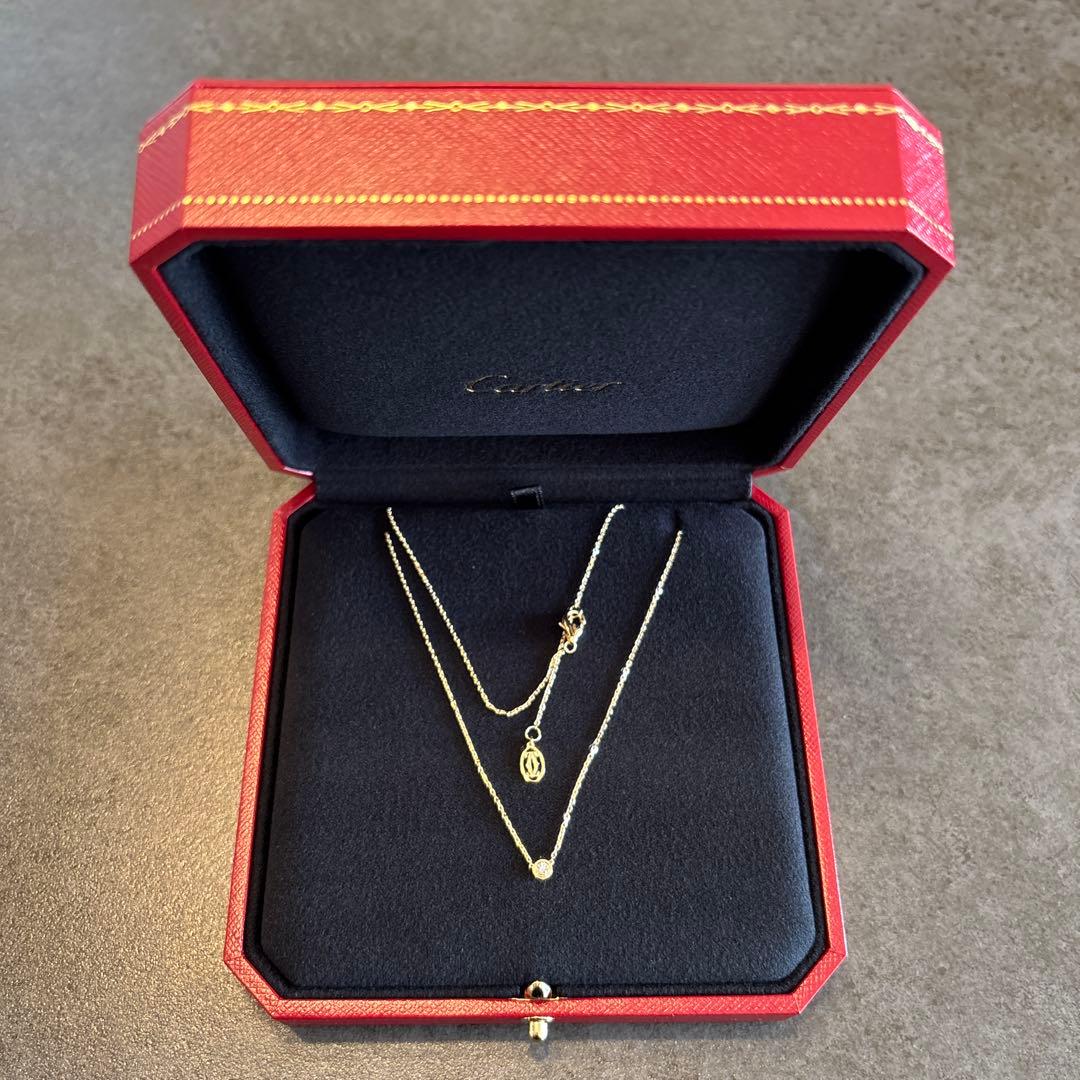 【新品未使用】カルティエ　ダムール　ネックレス　イエローゴールド　ＸＳ